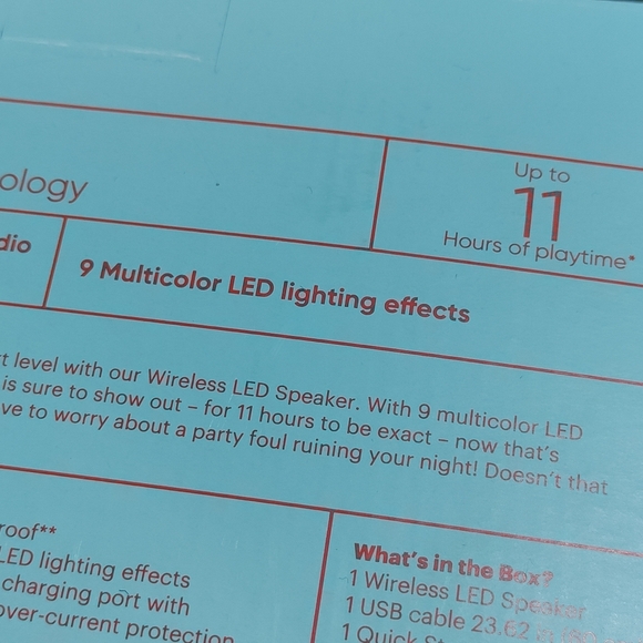 🎶NEW Portable Wireless Bluetooth Speaker by Onn - Picture 10 of 13